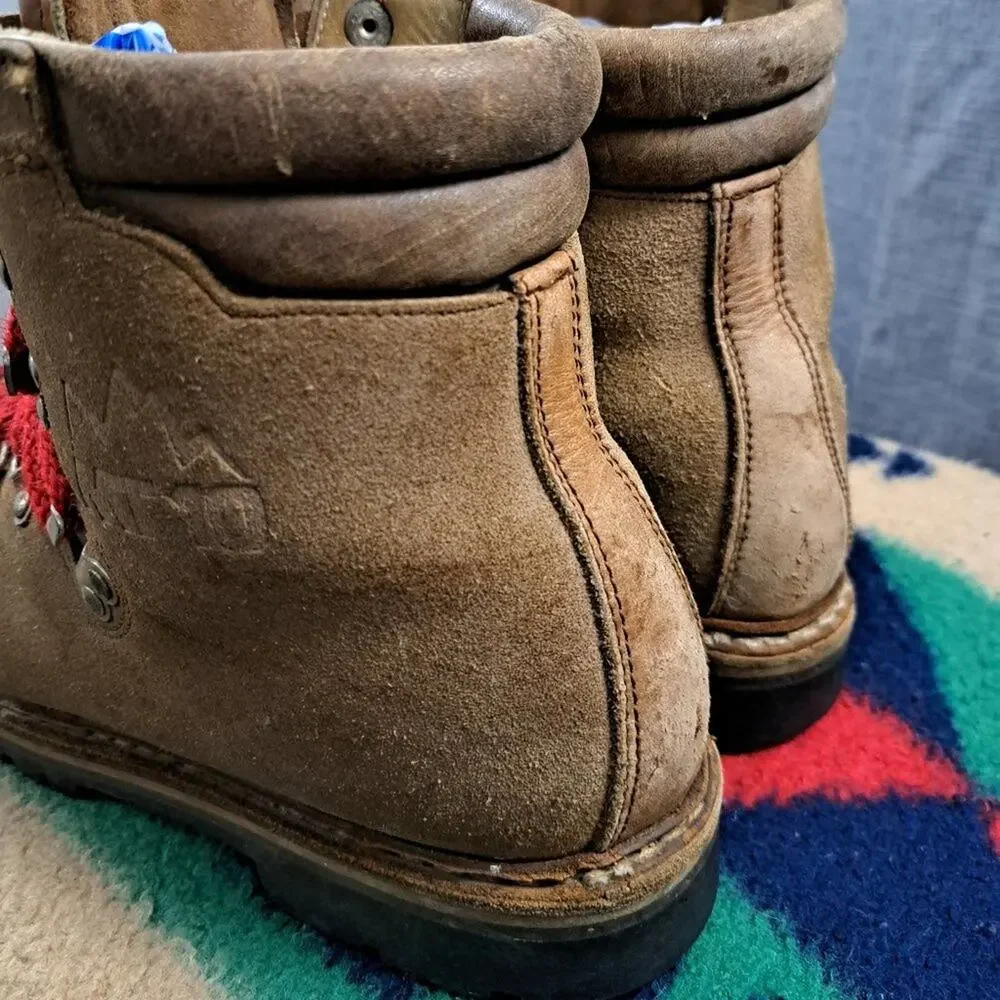 %Vintage MT 10 All-Leather Mountaineering Boots Men US 8.5 / D5